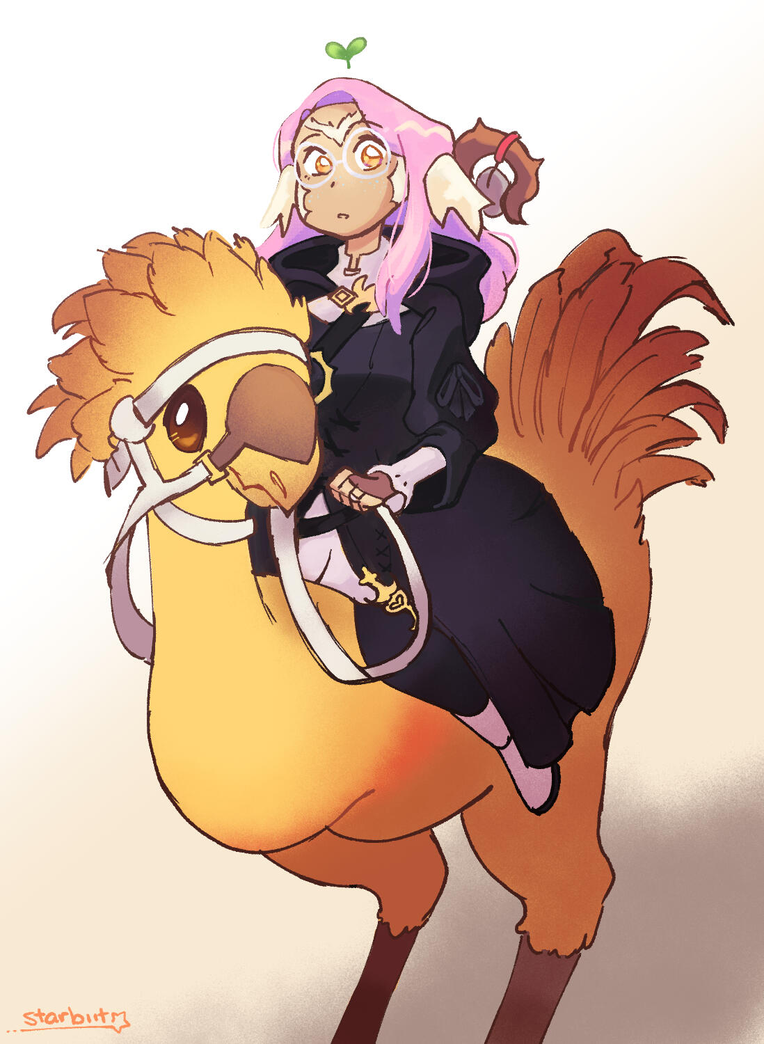 Sprout and their Chocobo